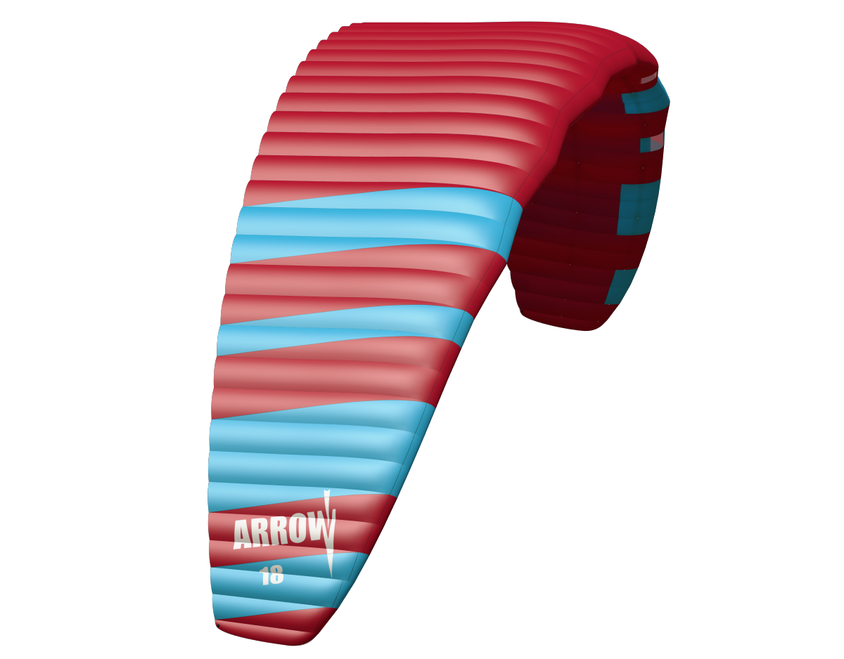 Arrow freeride kite and foil kite with big air performance