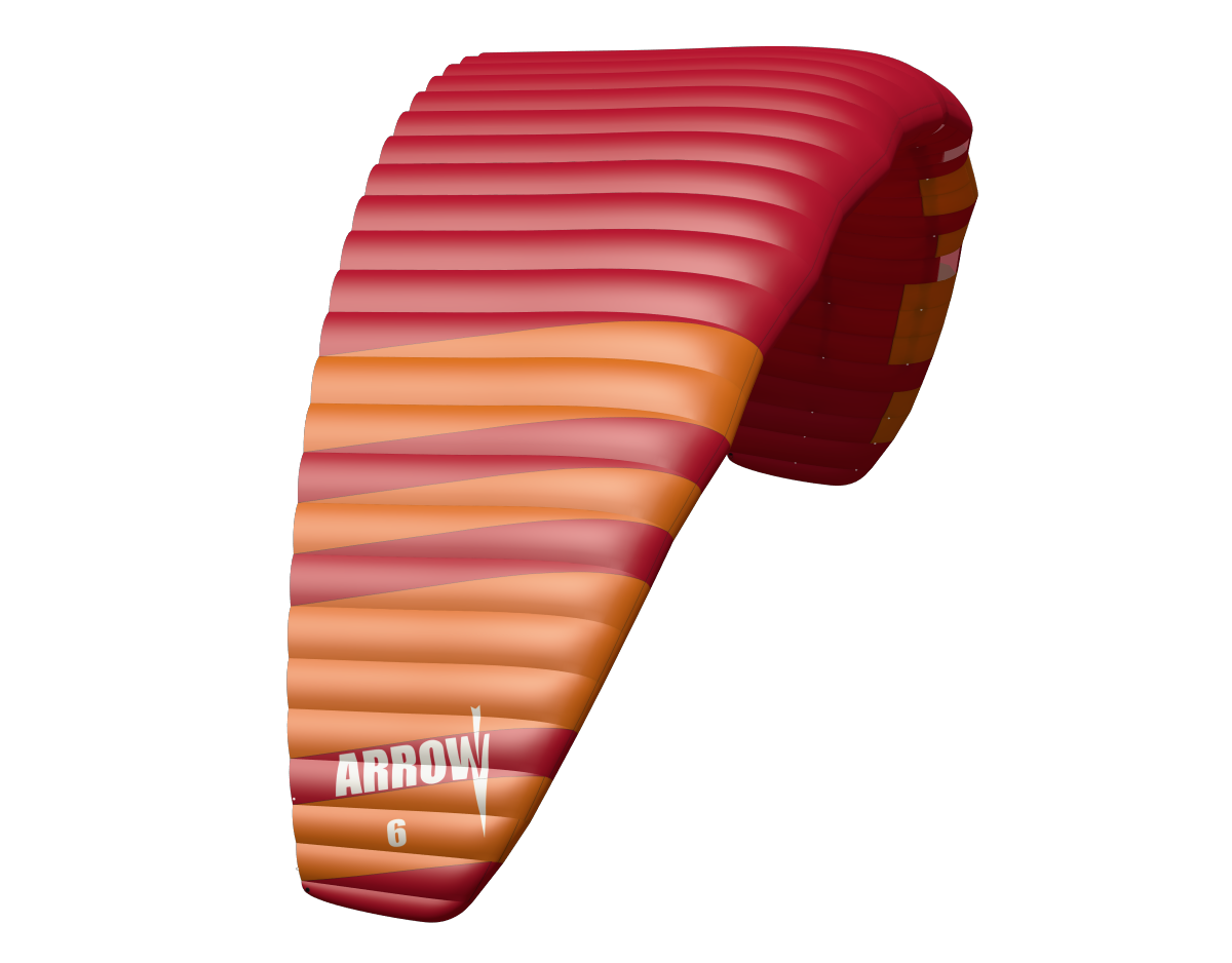 Arrow freeride kite and foil kite with big air performance
